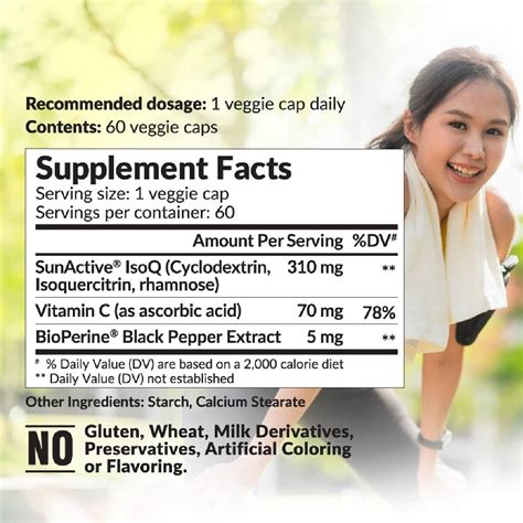 Labo Nutrition Perfect Quercetin Dietary Supplement Capsule For