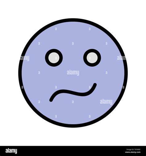 Illustration Confused Emoji Icon Stock Photo - Alamy