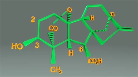 Gibberellins Plant Hormones 3d Model Turbosquid 1238346