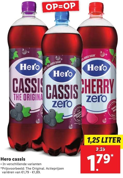 Hero Cassis 1 25 Liter Aanbieding Bij Lidl