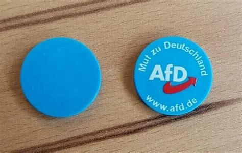 AFD Alternative für Deutschland Chip Einkaufswagen blau NEU