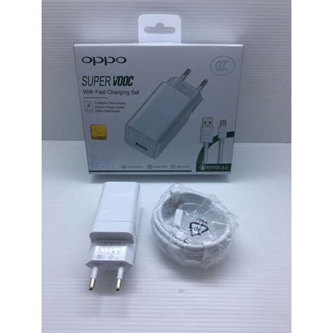 Jual Charger Oppo Vooc 4A Fast Charging Reno 3 Reno 4 X50 65w