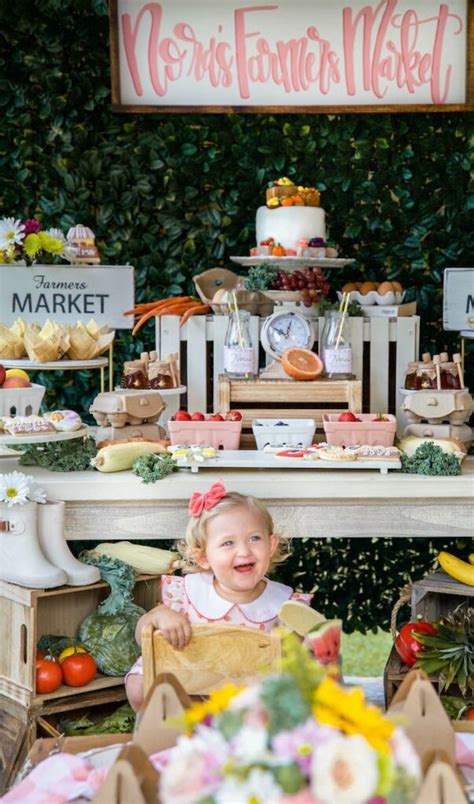 Karas Party Ideas Farmers Market Birthday Party Smile And Happy