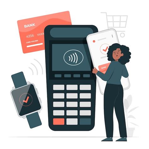 Ilustración del concepto de tecnología nfc Vector Gratis