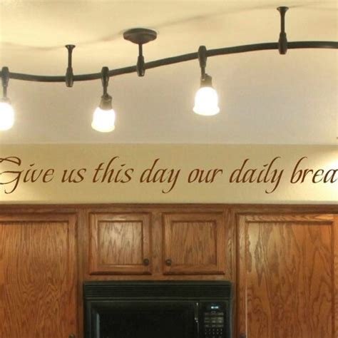 Vinyl Wall Decal Give Us This Day Our Daily Bread Matthew Etsy