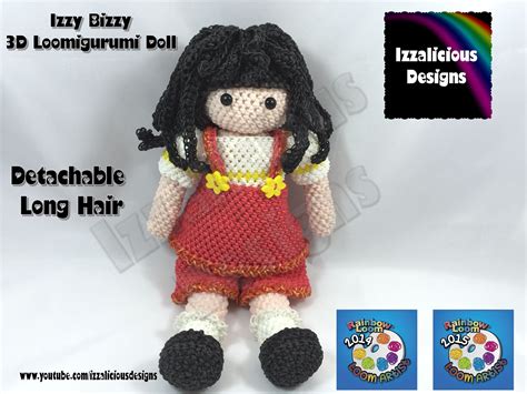 Loomigurumi Izzy Bizzy Doll Hair Extensions Crochet Hook Only Using