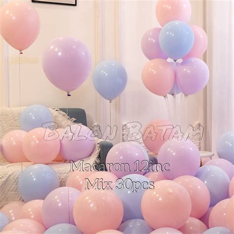 Jual Paket Balon Macaron Pastel Doff Inch Mix Pcs Shopee Indonesia