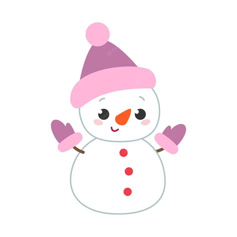 pink snowmans - Clip Art Library