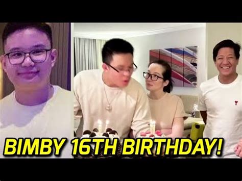 GANAP SA 16TH BIRTHDAY NI BIMBY ANAK NI KRIS AQUINO KASAMA SI GOV