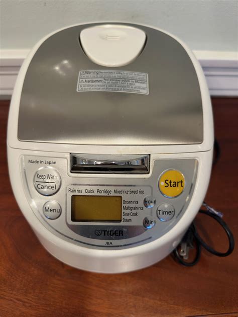 Tiger Jba T10u Rice Cooker Wamer Steamer 55 Cup 9 Setting