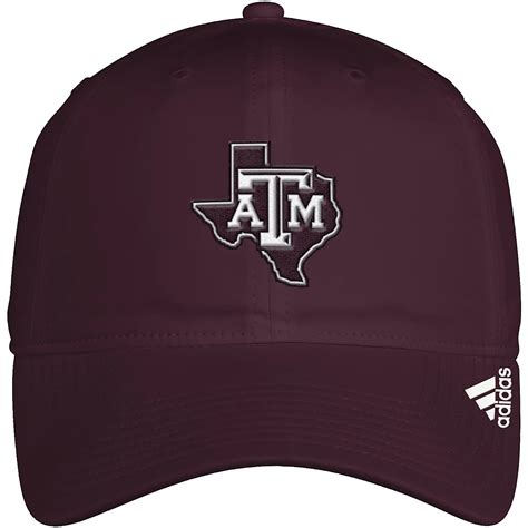 Adidas Mens Texas Aandm University Slouch Adjustable Cap Academy