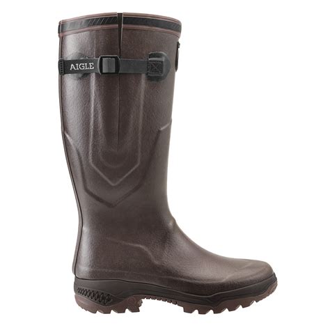 Aigle Parcours 2 ISO Wellington Boots Unisex Brun Brown Uttings