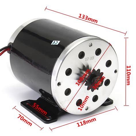 48v 500w My1020 Electric Brush Motor 2500rpmw Bracket Motor Go Kart