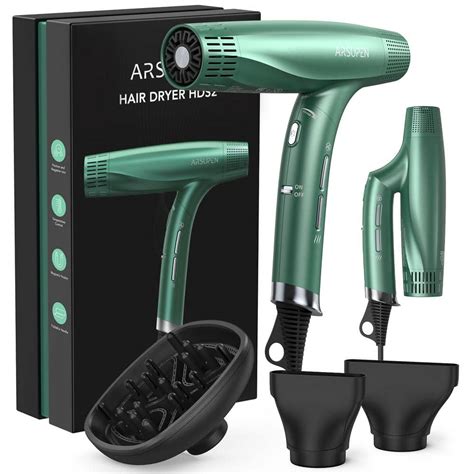 1500-Watt Lightweight Collapsible Dual Ion Hair Dryers Hair Dryer with ...