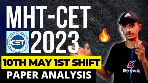 Th May Shift Full Paper Analysis Mht Cet Th May Morning Shift