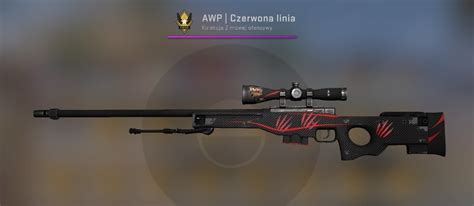 AWP Czerwona linia Redline skin cs go naklejki50zł Lipinki Kup