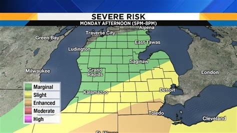 Labor Day Forecast Severe Weather Risk Increases For Se Michigan