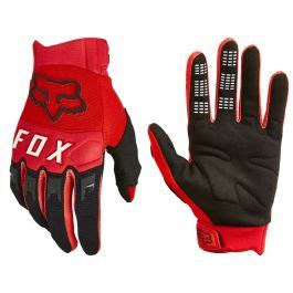 Fox Racing Mens Dirtpaw Fluorescent Red Gloves