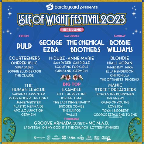 Line Up - Isle of Wight Festival (en-GB)