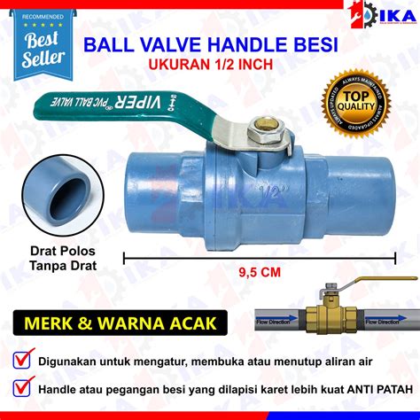 Jual Ball Valve Inci Pvc Hpp Stop Kran Pipa Ballvalve Pvc