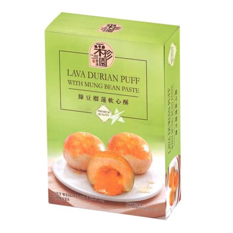 Caizhenyuan Lava Custard Puff With Mung Bean Durian Paste 300g Starry