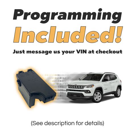 2012 Jeep Grand Cherokee OEM Rebuilt TIPM 68089321 PROGRAMMING