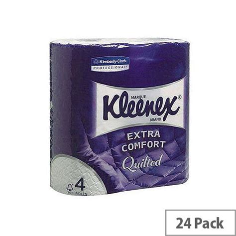 Kleenex Quilted Toilet Tissue Paper Rolls White Sheets Per Roll