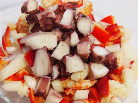 Salpicón de pulpo y langostinos Cocina sin Carné