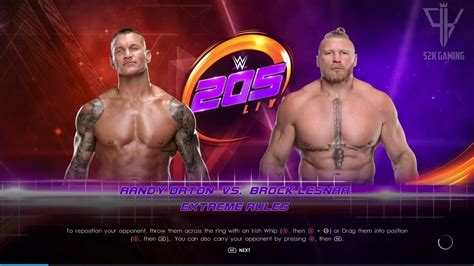 Wwe 2k22 Randy Ortan Vs Brock Lesnar Match 1080p Hd 60fps Pc Youtube