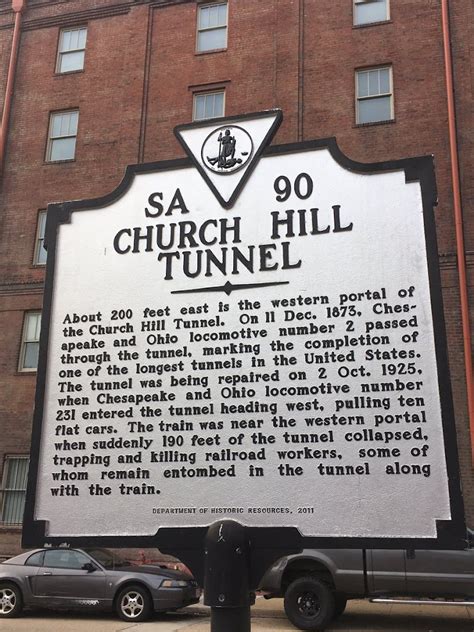 Read The Plaque Church Hill Tunnel