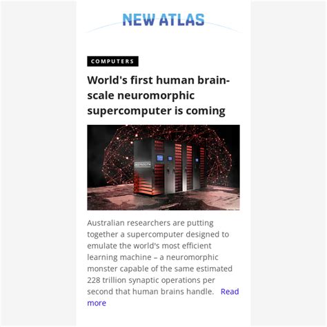 World S First Human Brain Scale Neuromorphic Supercomputer Is Coming New Atlas