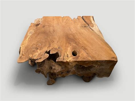 Impressive Organic Teak Coffee Table 464RG Andrianna Shamaris