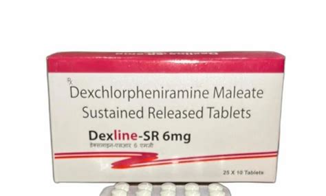 Dexline Sr Mg Dexchlorpheniramine Maleate Sustained Release Mg