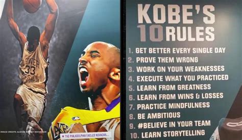 Eagles Honor Kobe Bryant With Tribute Wall Displaying His 10 Rules