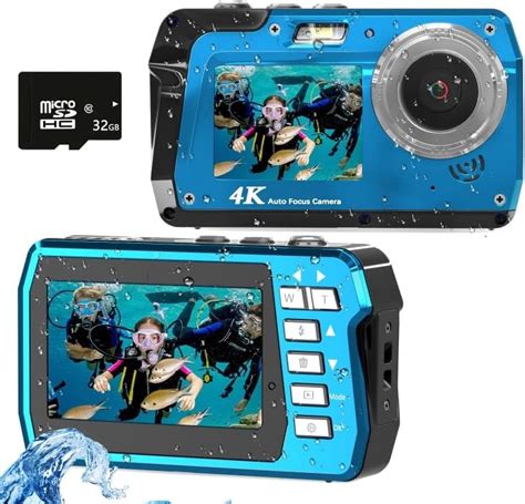 Waterproof Digital Camera Underwater Camera With 32GB Card Installed