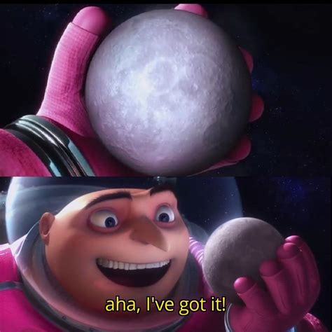 Gru holds the moon Meme Generator