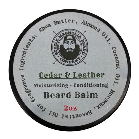 Steele Magnolia Beard Balm Cedar And Leather Rip Jax Mercantile