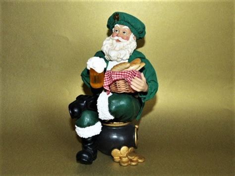 Clothtique By Possible Dreams Irish Celtic Santa With Bread And Etsy