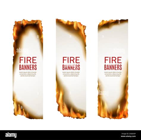 Fire burning flame banners. Hot sale advertisement, burning offer of ...