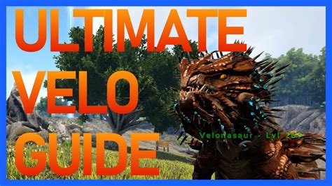 How To Tame A Velonasaur In Ark Youtube