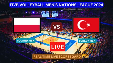 Poland Vs Turkey LIVE Score UPDATE Today Match 2024 FIVB Volleyball Men