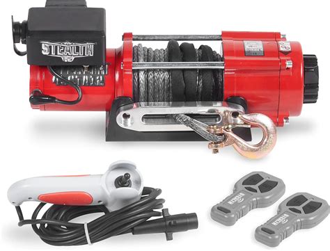 Rhino Electric Winch V Lbs Kg Capacity M Steel Cable