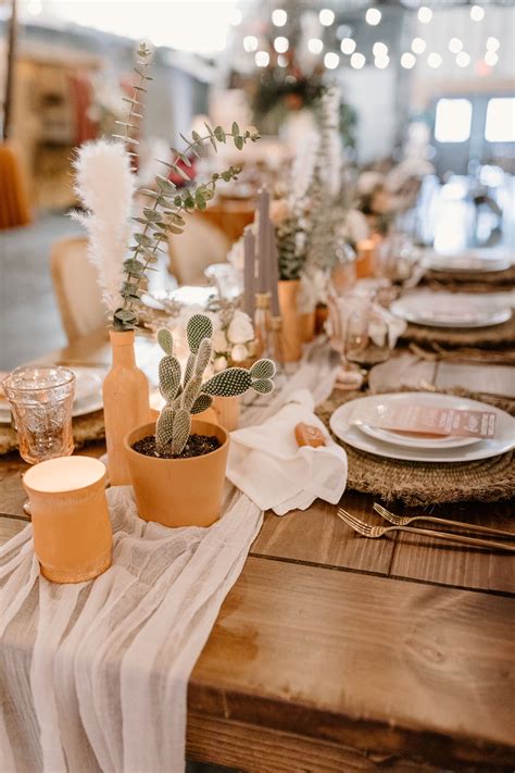 Rustic Elegance Terra Cotta Wedding Table Inspiration