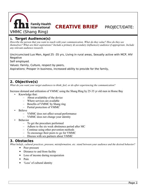 Creative Brief 32 Examples Format Word Doc Pdf