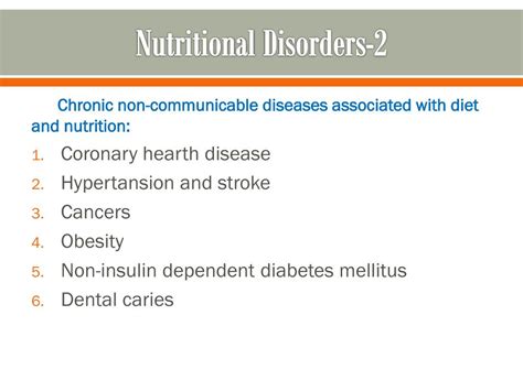 Ppt Nutritional Disorders In Turkey And In The World Powerpoint