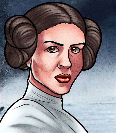 How To Draw Princess Leia Realistic Collection Of Drawing Ideas How To