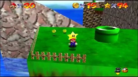 Super Mario 64 N64 Tiny Huge Island Star 1 Pluck The Piranha Flower Youtube