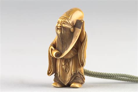 Netsuke Of A Chinese Sage Japan Edo Period 16151868 The