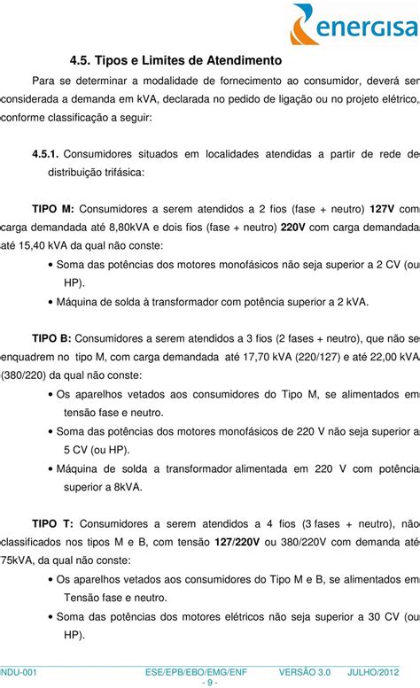 Norma De Distribui O Unificada Ndu Fornecimento De Energia