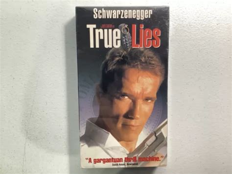 True Lies Vhs Sealed Watermarked Arnold Schwarzenegger Jamie Lee Curtis